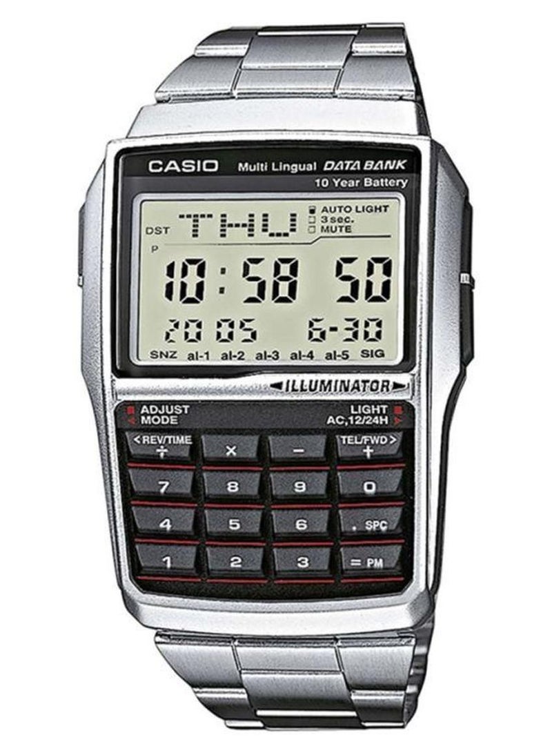 CASIO Men General Data Bank Watch DBC-32D-1ADF - 50 mm - Silver - Image 1