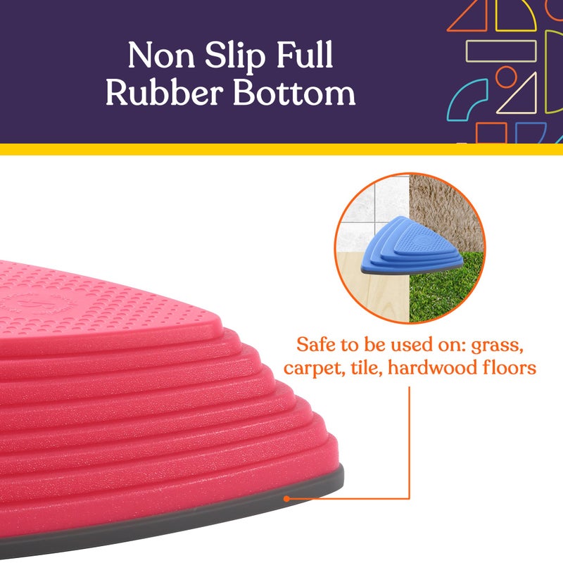 Special Supplies 10 Stepping Stones for Kids Indoor and Outdoor Balance Blocks Promote Coordination, Balance Strength Child Safe Rubber, Non-Slip Edging (Primary) - Image 3