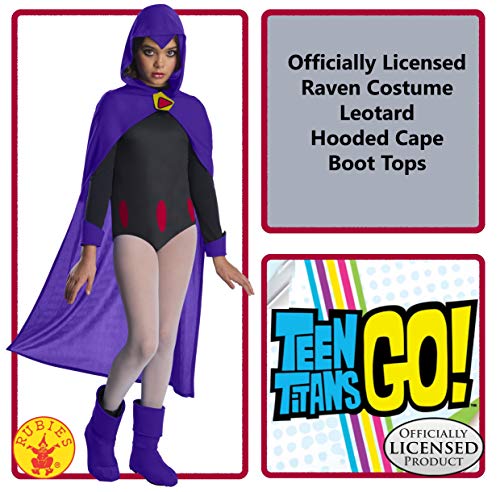 Rubies DC Teen Titans Go Raven Deluxe Costume for Kids by Rubies Girls Small - Image 3