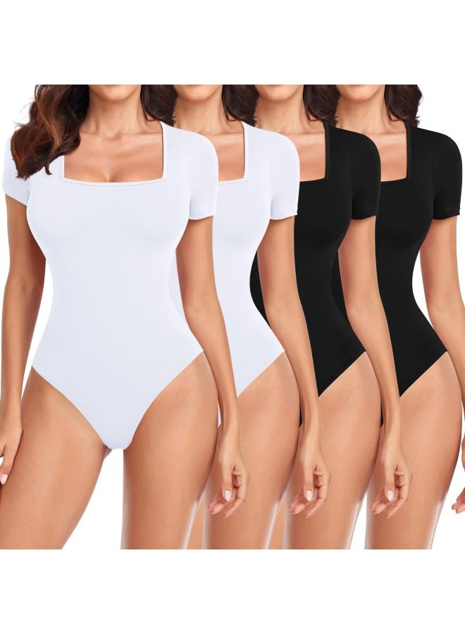 4-piece Short-sleeved Bodysuit One-piece Body-shaping Garment For Women To Tighten The Belly And Lift The Tummy, Seamless Body-shaping Corset