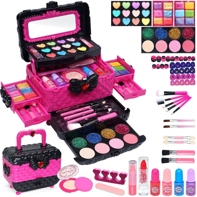 ROKKES Kids Makeup Sets for Girls  Girls Makeup kit Age 46 Play Make Up KitMaquillaje para NiasToys for Little GirlPrincess Toddler Kid Stuff Ages312 Year Old Girl Birthday Gifts - Image 2