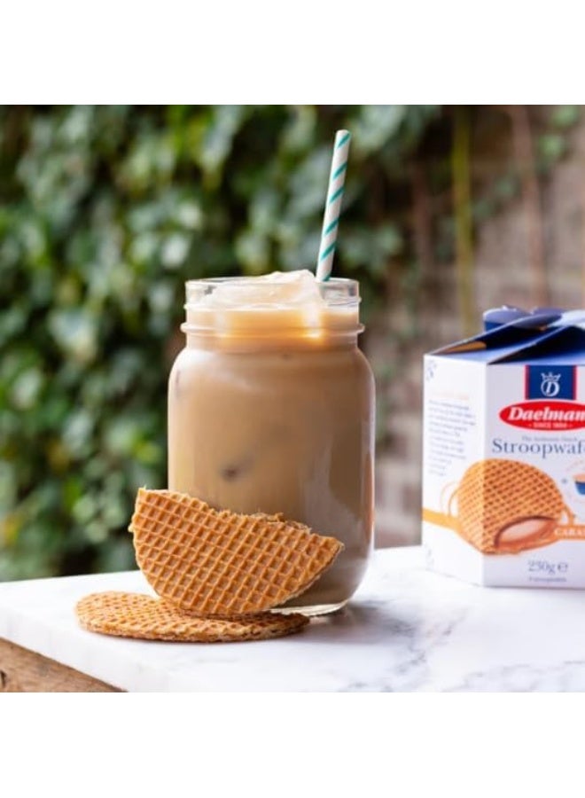Daelmans Caramel Stroopwafels - Waffle Cookies, Sweet Snack for Coffee & Tea, Authentic Soft Toasted Dutch Waffles, Cinnamon, Bourbon Vanilla, Certified Kosher Dairy - 8.11 oz (Pack of 1) - Image 5