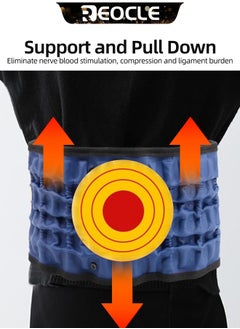 REOCLE Inflatable Waistband Decompression Back Belt Back Support Belt Back Brace Lumbar Decompression Belt for Lower Lumbar Pain Relief for Men and Women  - Image 5