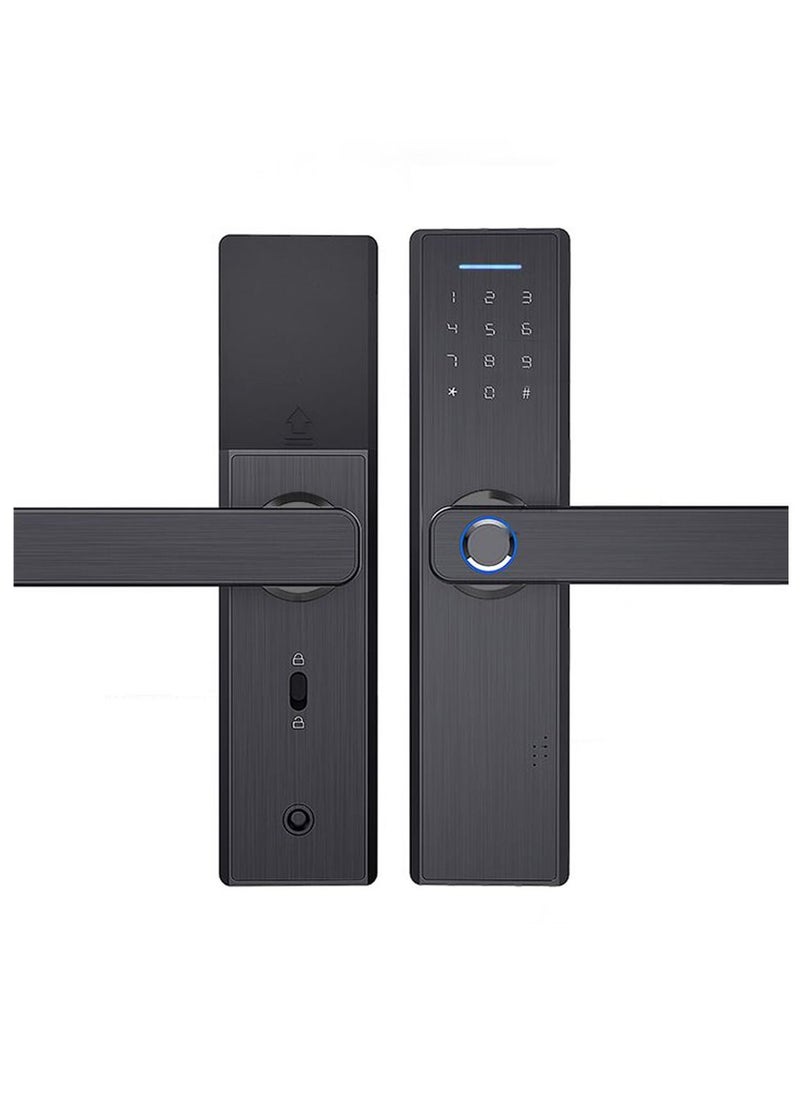 Generic - Electronic Smart Lock, WIFI App, fingerprint ,M1 card , Pass word or key 5-in-1 to unlock, Intelligent Biometric Fingerprint Aluminium Alloy Door Locks (Suitable for door thickness 3.5-4.5cm) - Image 1