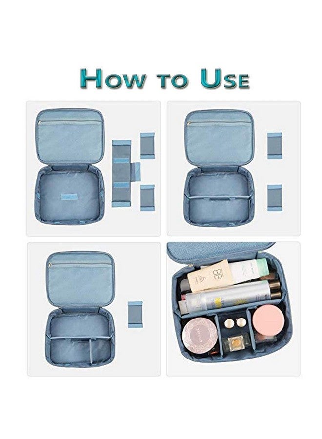 SHRBI Travel Makeup Cosmetic Case Storage Bag with Household Grooming Kit with Handle for Women Innerwear and Adjustable Travel Cosmetic Case - Image 5