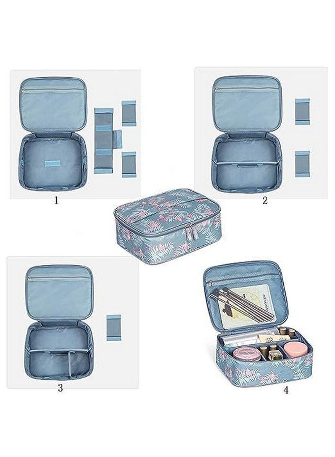 SHRBI Travel Makeup Cosmetic Case Storage Bag with Household Grooming Kit with Handle for Women Innerwear and Adjustable Travel Cosmetic Case - Image 3
