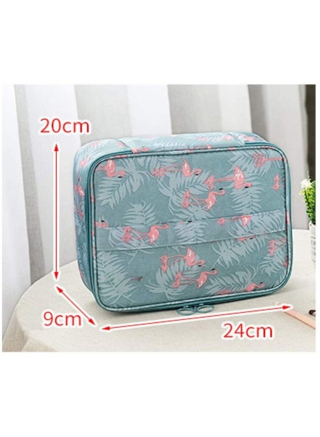 SHRBI Travel Makeup Cosmetic Case Storage Bag with Household Grooming Kit with Handle for Women Innerwear and Adjustable Travel Cosmetic Case - Image 2