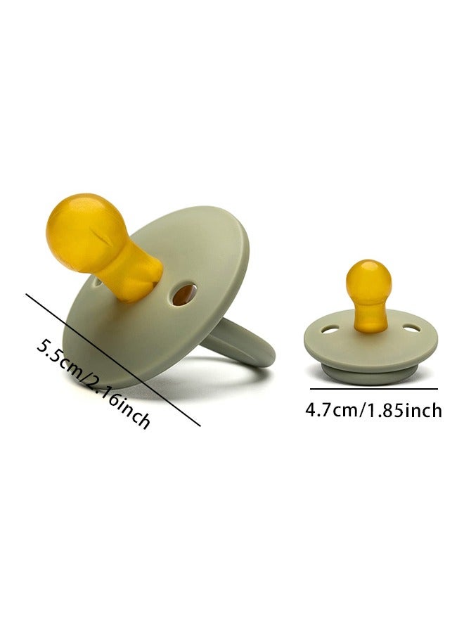 BPA-Free Natural Rubber Baby Pacifier  ( 3-12 Months) 2-Pack - Image 2