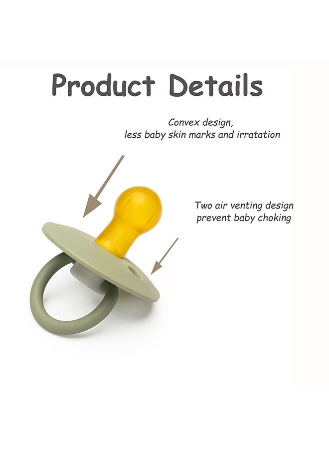 BPA-Free Natural Rubber Baby Pacifier  ( 3-12 Months) 2-Pack - Image 3