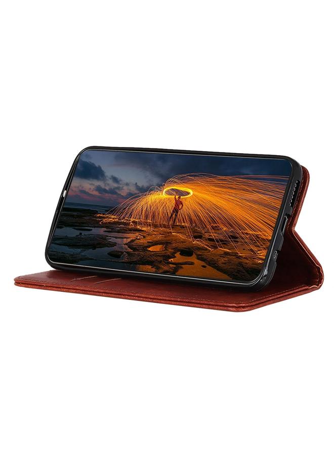 اس-توب جراب هاتف OnePlus Nord 2T من الجلد بتصميم حصان مجنون مغناطيسي قابل للطي أفقيًا - Image 5