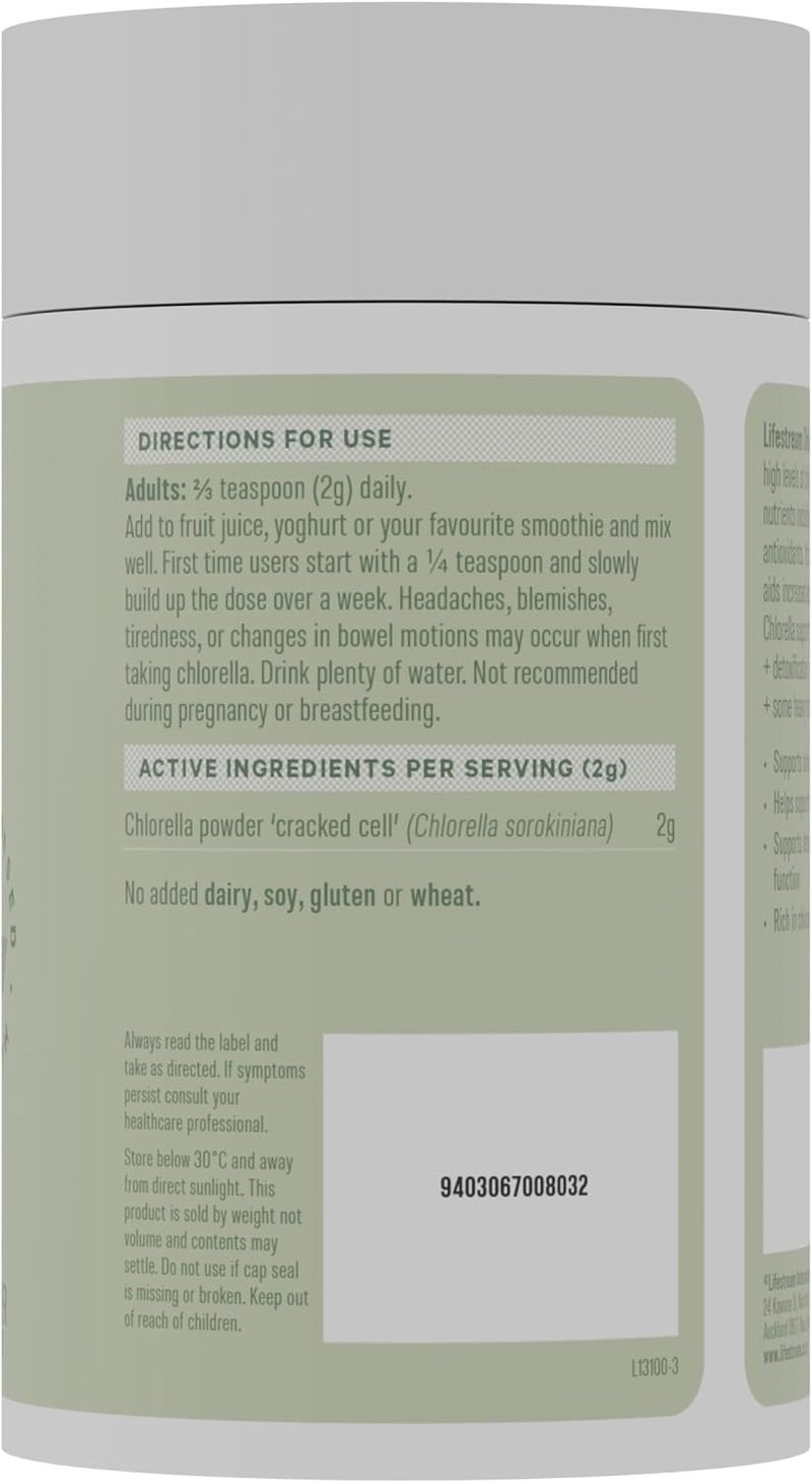 Lifestream Chlorella 100g Powder - Image 2