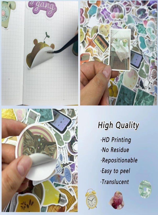 BOMICHI 240 Pcs Colorful Aesthetic Stickers for Scrapbooks,Cute Vinyl Stickers with 4 Different Colorful Themes for Water Bottles Laptop Stickers Skateboard Notebooks Phone Kindle - Image 3