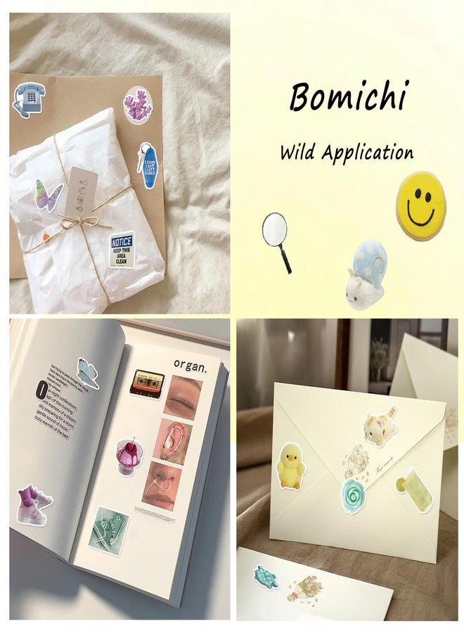 BOMICHI 240 Pcs Colorful Aesthetic Stickers for Scrapbooks,Cute Vinyl Stickers with 4 Different Colorful Themes for Water Bottles Laptop Stickers Skateboard Notebooks Phone Kindle - Image 2