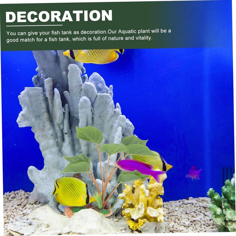 MAGICLULU Artificial Aquatic Plant Lifelike Simulation Plant for Fish Tank Decor Vibrant Hydroponic Water Plant Ornament for Home Aquarium Decoration and Multi Scene Use - Image 5