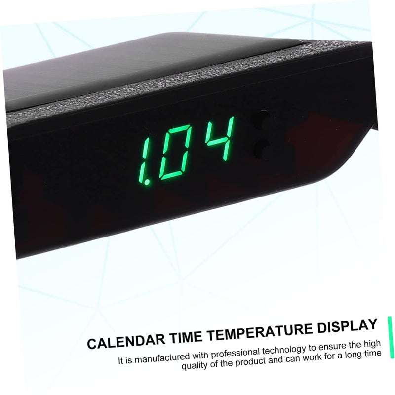 Solar Power Desk Clock Electronic Luminous Car Clock Night Light Dependable - Image 3