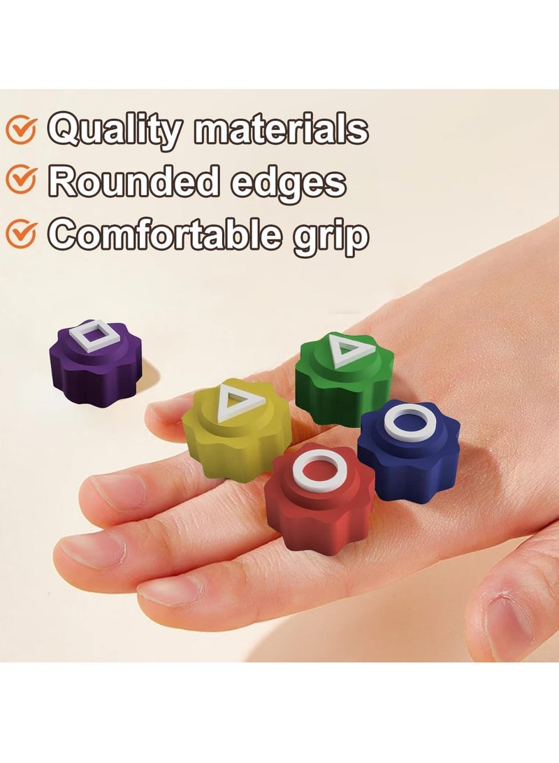 JOGAMS Gonggi Korean Game Squid Gongi Game Pack, Folk Dice Stone Catching Game Jebi Kicks, Gong gi, Biseokchigi, Paeng y, DDAKJI, Hand Eye Coordination Training Toy - Image 4