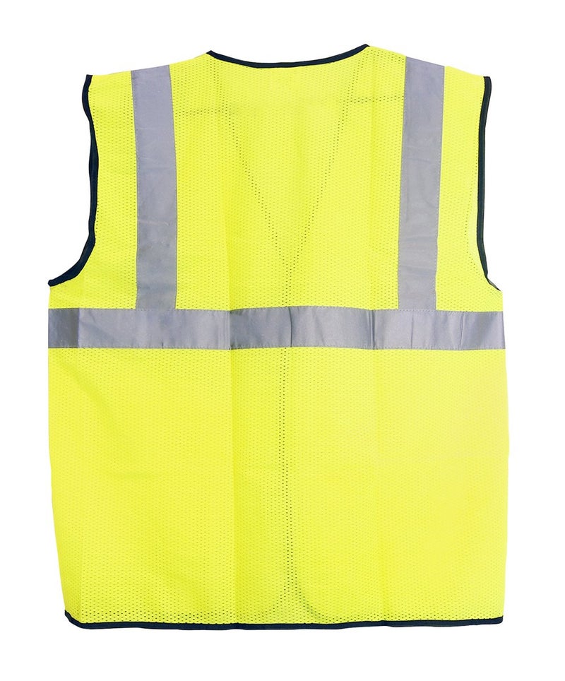 SAS Vest, Class 2 Yellow with 2" Reflective Tape - Med - Image 2