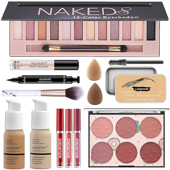 AOLIKOKO Makeup Kit for Women Full Kit,All in One Makeup Kit,Includes 12 Colors Eyeshadow Palette And multiple cosmetics,Makeup Gift Set for Women &Girls(YYP-NEW) - Image 1