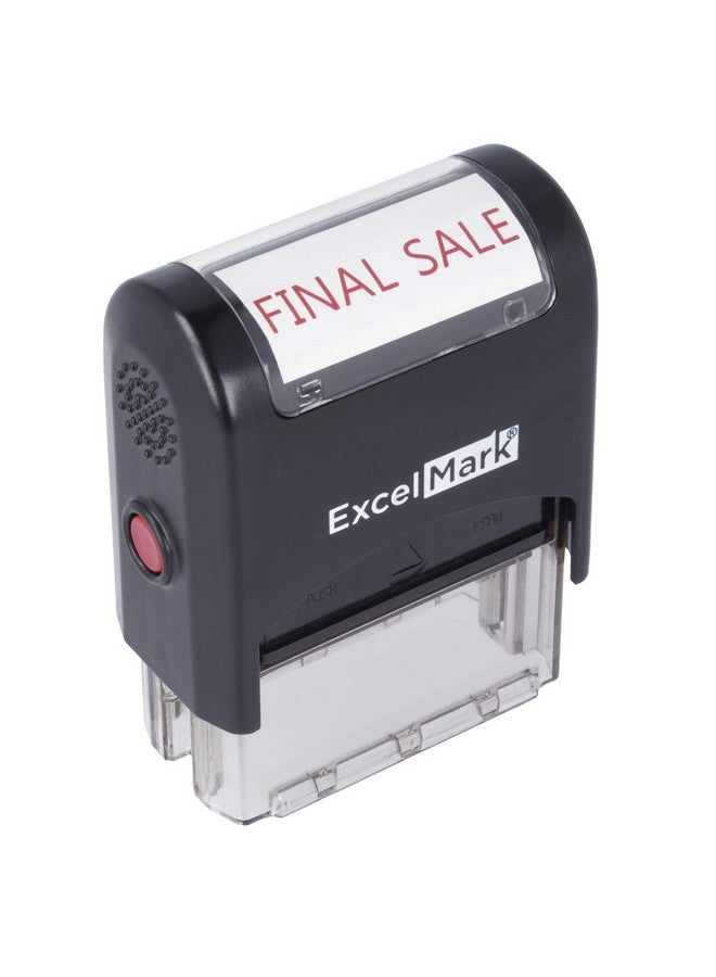ExcelMark Final Sale Self Inking Rubber Stamp Red Ink (Excelmark A1539) - Image 1
