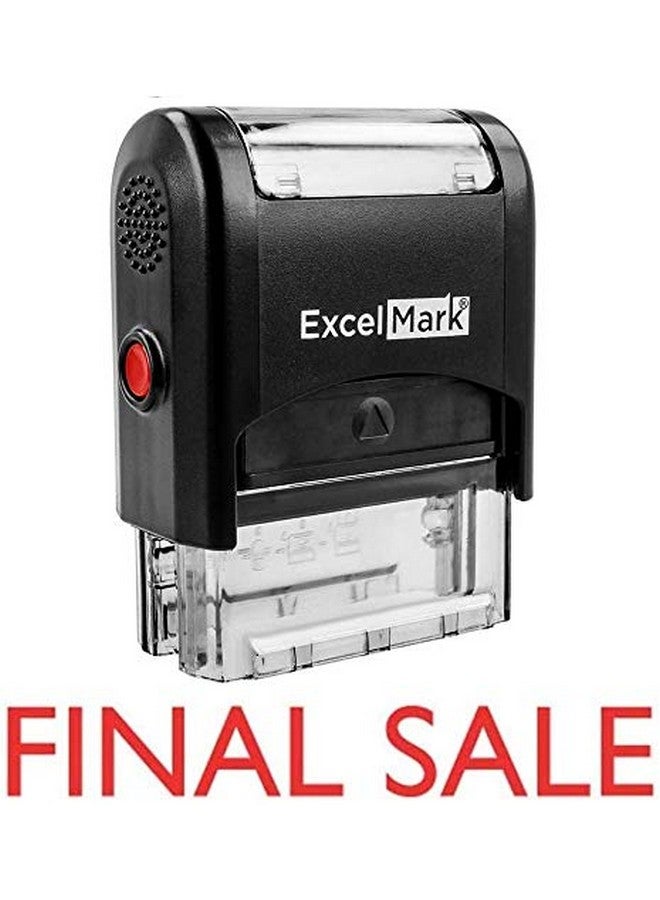 ExcelMark Final Sale Self Inking Rubber Stamp Red Ink (Excelmark A1539) - Image 2