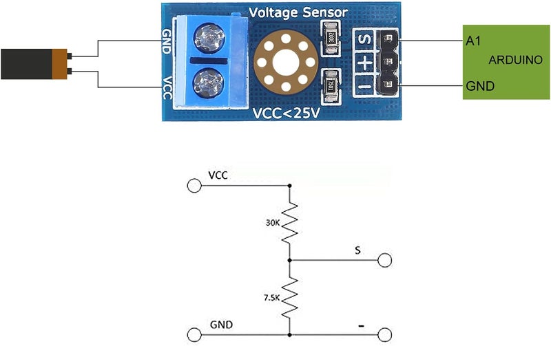 UMLIFE 3pcs ACS712 Hall Effect Current Sensor Module 30A Range ACS712 Module + 3pcs Voltage Sensor Module DC0-25V Voltage Tester Terminal Sensor for Arduino Raspberry Pi - Image 4