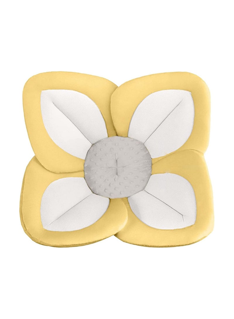 Gonice Blooming Lotus Baby Bath Seat Flower Shaped Comfortable Bathtub Baby Bath Seat Premium Baby Bathtub Newborn and Baby Essentials Baby Gift Fits Most Sink  - Image 1