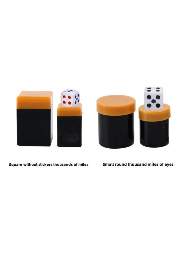 Magic Props Double Tube Listen Dice Close-Up Magic Toys Strange Children Toys Secret Code Sound Transmission-Color:small Size Circular