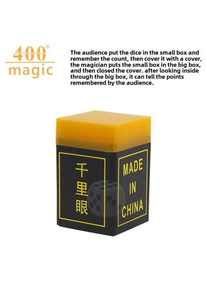 Magic Props Double Tube Listen Dice Close-Up Magic Toys Strange Children Toys Secret Code Sound Transmission-Color:small Size Circular