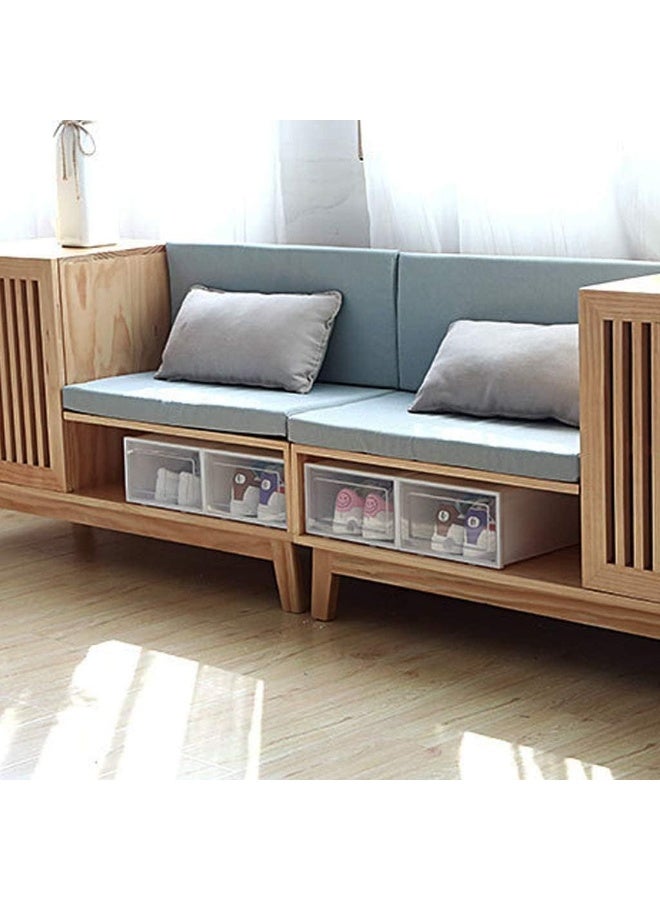 Cool Baby Style Stackable Shoe Storage Boxes Set of 24, Clear Flip-Top Plastic Shoe Organizer with Ventilation, Space-Saving Shoe Boxes - Image 5