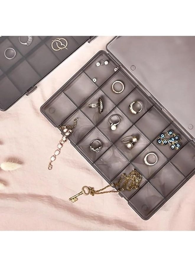 Generic - Transparent plastic jewelry organizer with 15 different sections - Image 1