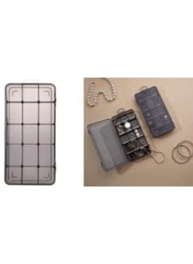 Generic - Transparent plastic jewelry organizer with 15 different sections - Image 1
