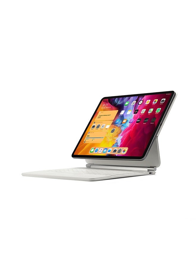 Iwin iwin Wireless Magic Keyboard for iPad Arabic + English-White-iPad Pro 11/Air 10.9 inch  - Image 1