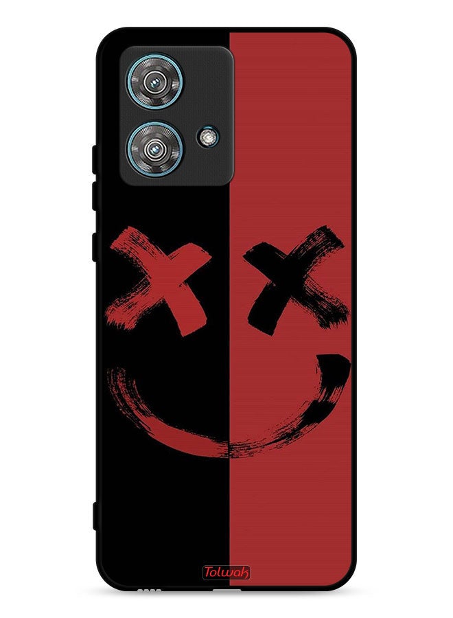 Tolwak Motorola Edge 40 Neo 5G Protective Case Cover Marshmallow Art Pattern - Image 1