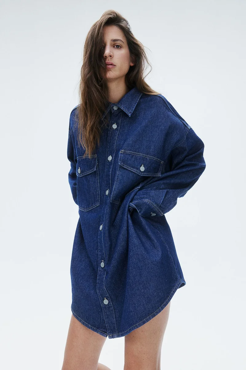 H&M Oversized Denim Shirt