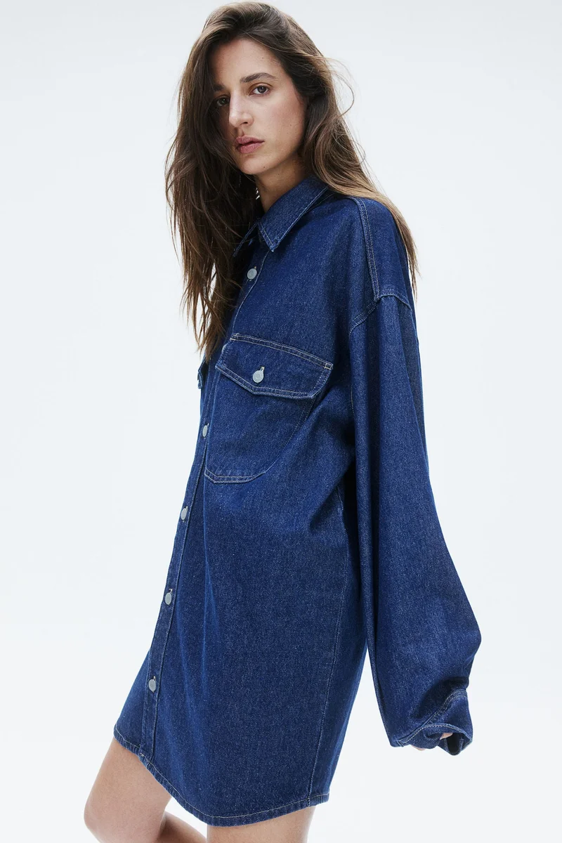 H&M Oversized Denim Shirt