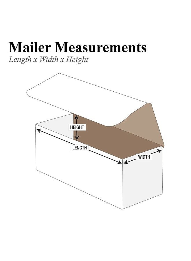 BOX USA BM985 Corrugated Mailers, 9" x 8" x 5", White (Pack of 50) - Image 2