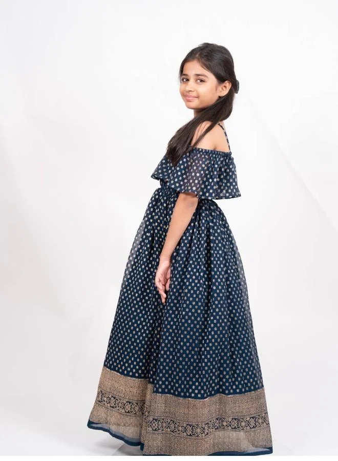 Maithili Maithili Printed A-Line Off Shoulder Maxi Dress