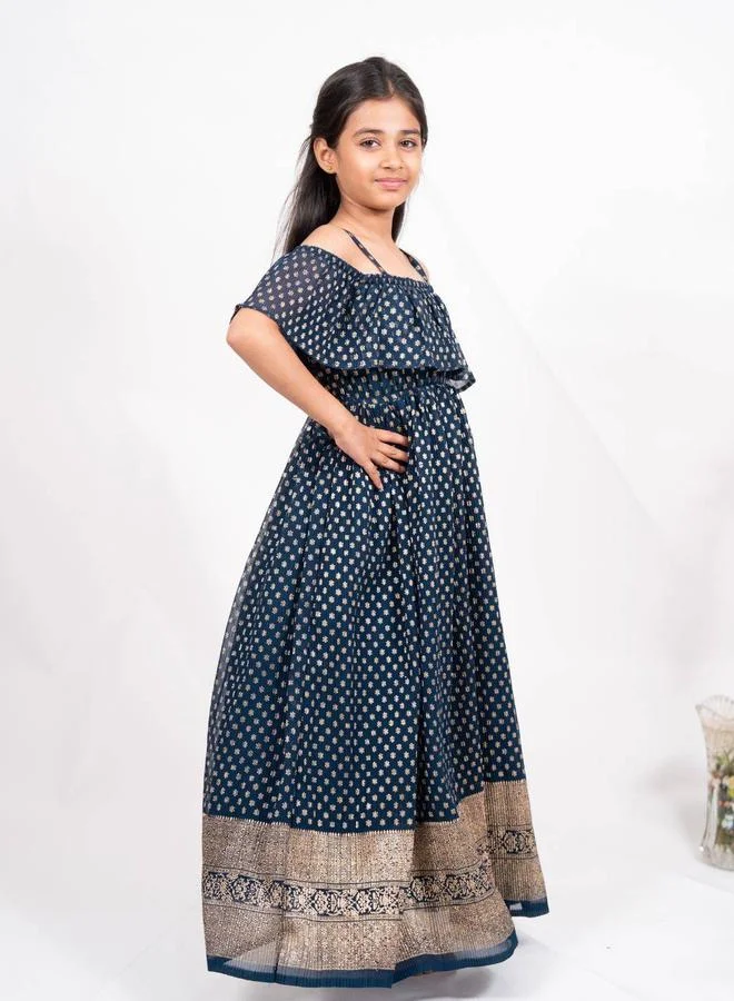 Maithili Maithili Printed A-Line Off Shoulder Maxi Dress