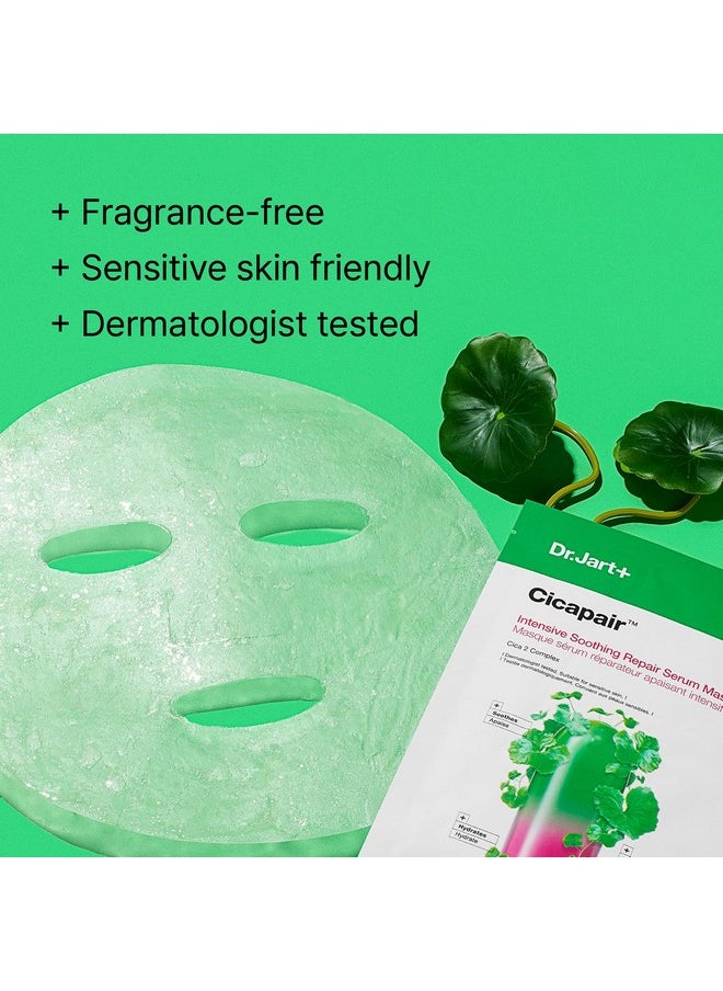 Dr.Jart+ - Dr.Jart+ Cicapair™ Sensitive Skin Serum Face Mask for Redness with Centella Asiatica | Sheet Mask | Korean Skin Care, 5 Pack - Image 1