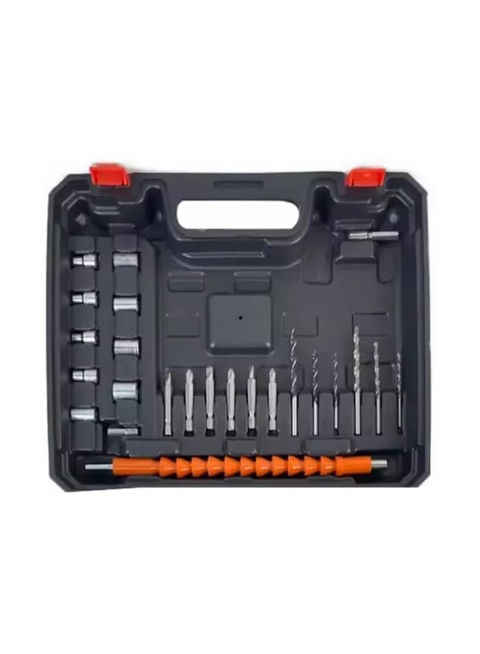 24-Piece Cordless Heavy Duty Electric Drill Power Tool Set, 24 Piece Electric Drill Set, 24 Piece Mechanical Electric Drill - Image 3