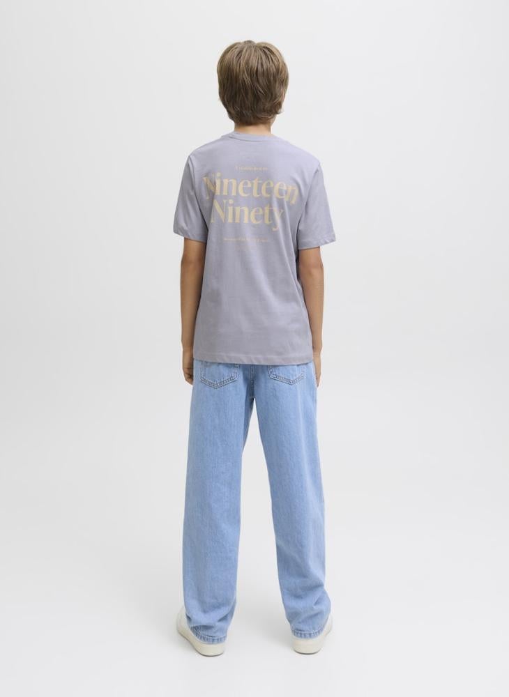 Jack & Jones Junior Kids Jjninety Crew Neck T-Shirt - Image 2