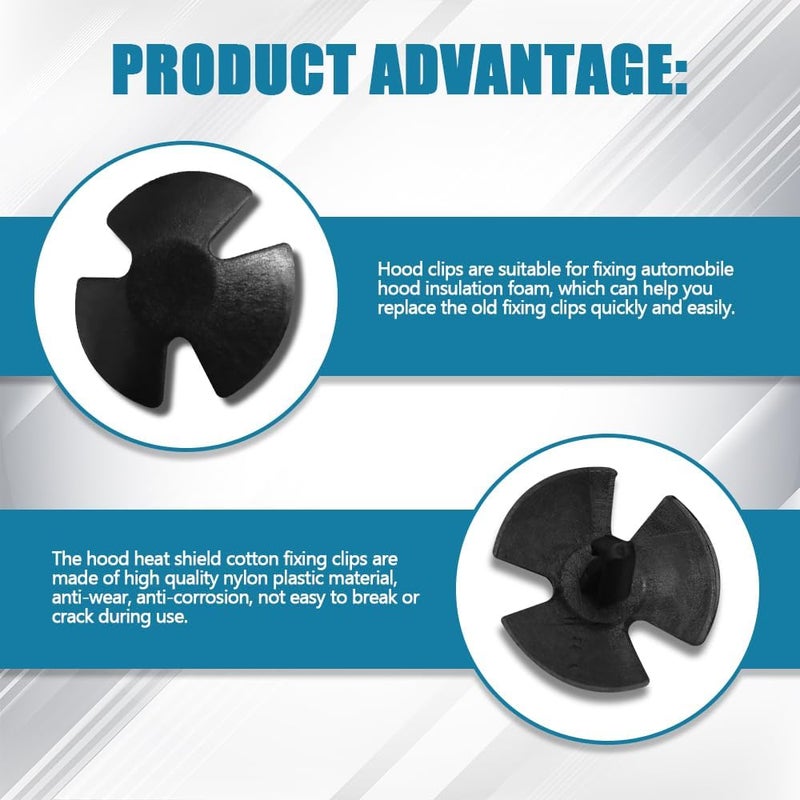 HEVLE Hood Insulation Retainer Clips (20PCS) - Image 4