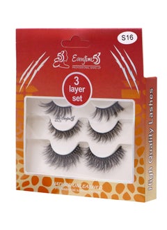 Everytime53 Everytime53 Women's 3 Layer Set Eye Lashes - S16  - Image 2