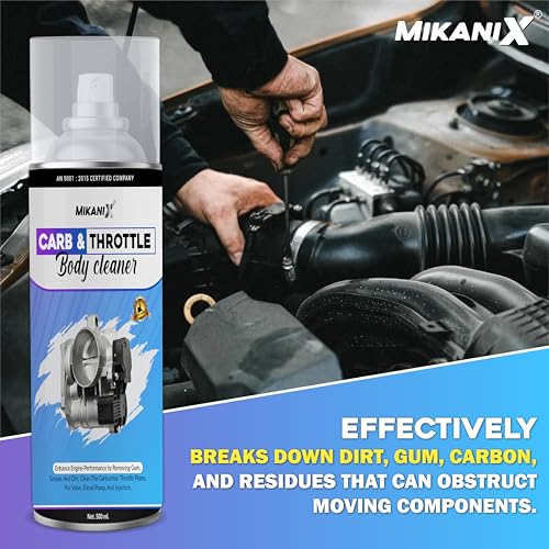 MIKANIX Throttle Body Cleaner Spray/Car & Bike Engine Cleaner for Choke Carburettor to Clean Carbon Deposits (500 ML) - Image 2