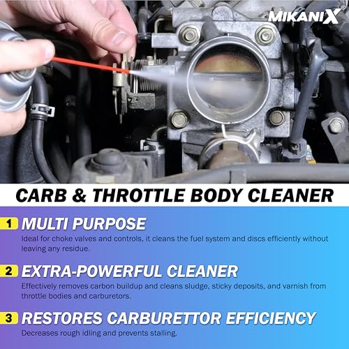 MIKANIX Throttle Body Cleaner Spray/Car & Bike Engine Cleaner for Choke Carburettor to Clean Carbon Deposits (500 ML) - Image 3