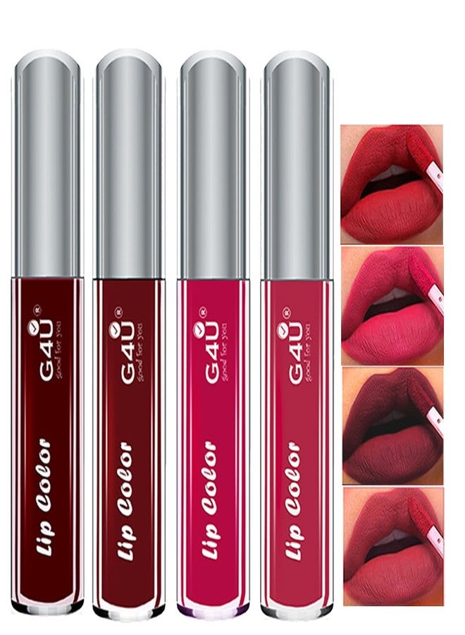 جي 4 يو مجموعة أحمر الشفاه G4U Velvet Matte - مقاومة للتلطخ، ملمس مخملي، لون جريء - خفيفة الوزن، لا تسبب جفاف الشفاه. مثالية للاستخدام اليومي أو المناسبات الخاصة A35 - Image 2