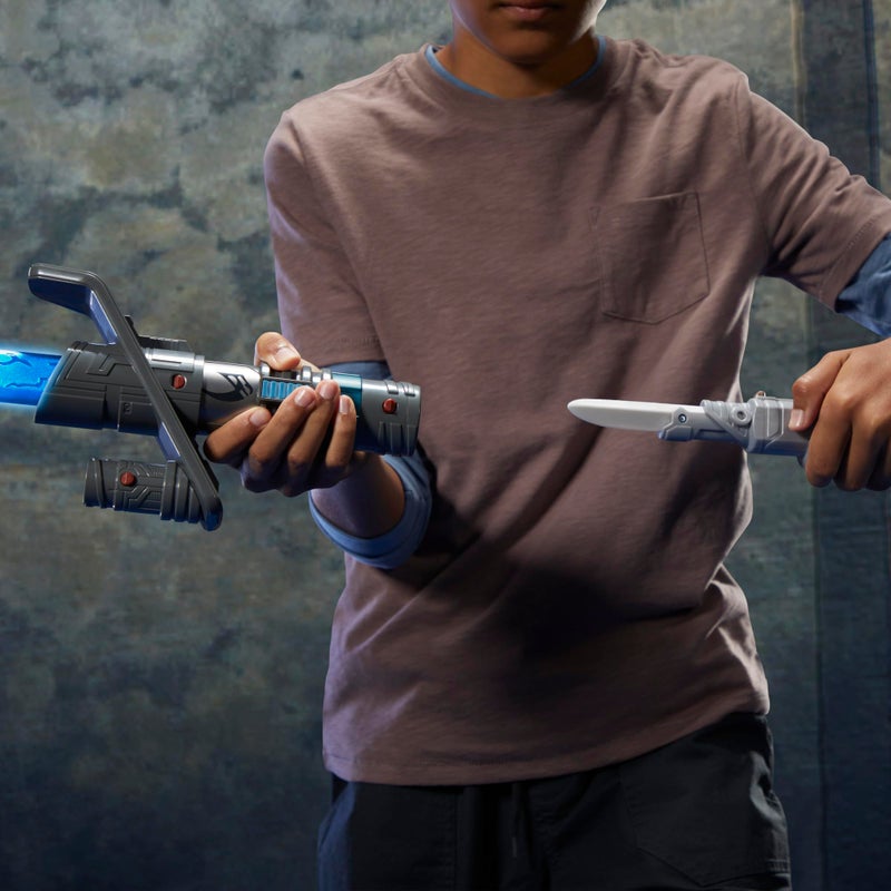 STAR WARS مجموعة ماستر ووركس النهائية من ستار وورز لصنع سيف ضوء ماندروريان، سيف ضوء إلكتروني مرخص رسميًا، ألعاب للأولاد والبنات، 4+ سنوات - Image 4