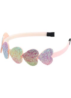 XIMA XIMA Glitter Heart Girls Headbands Rainbow Star Hariband for Children Girls Hair Accessories Pack of 8  - Image 5