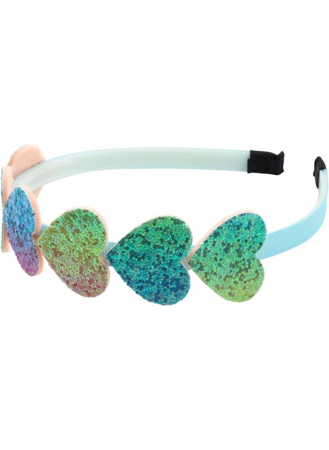XIMA XIMA Glitter Heart Girls Headbands Rainbow Star Hariband for Children Girls Hair Accessories Pack of 8  - Image 4
