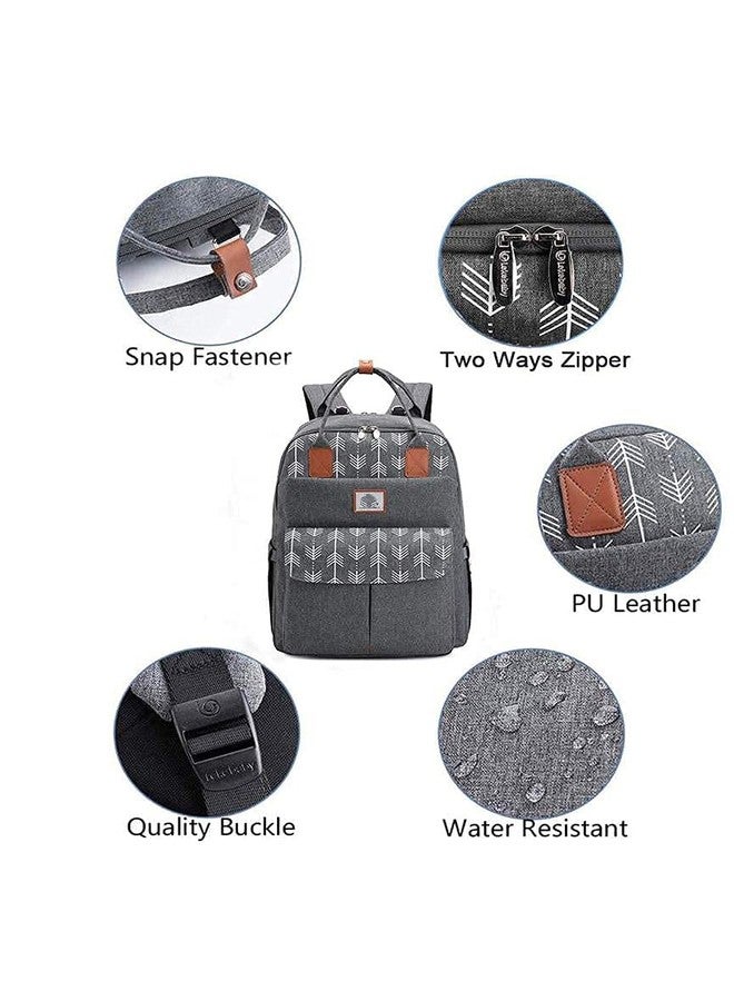TRUE HUMAN Multipurpose waterproof fabric Diaper Bag bagpack maternity bag new born baby bag nappy bag mothers bag baby shower gift with insulated bottle pockets - Image 3